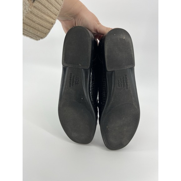 SAS Simplify Everyday Loafer Black Croc‎ Cushioned Textured Women's Size 12S - Picture 6 of 6